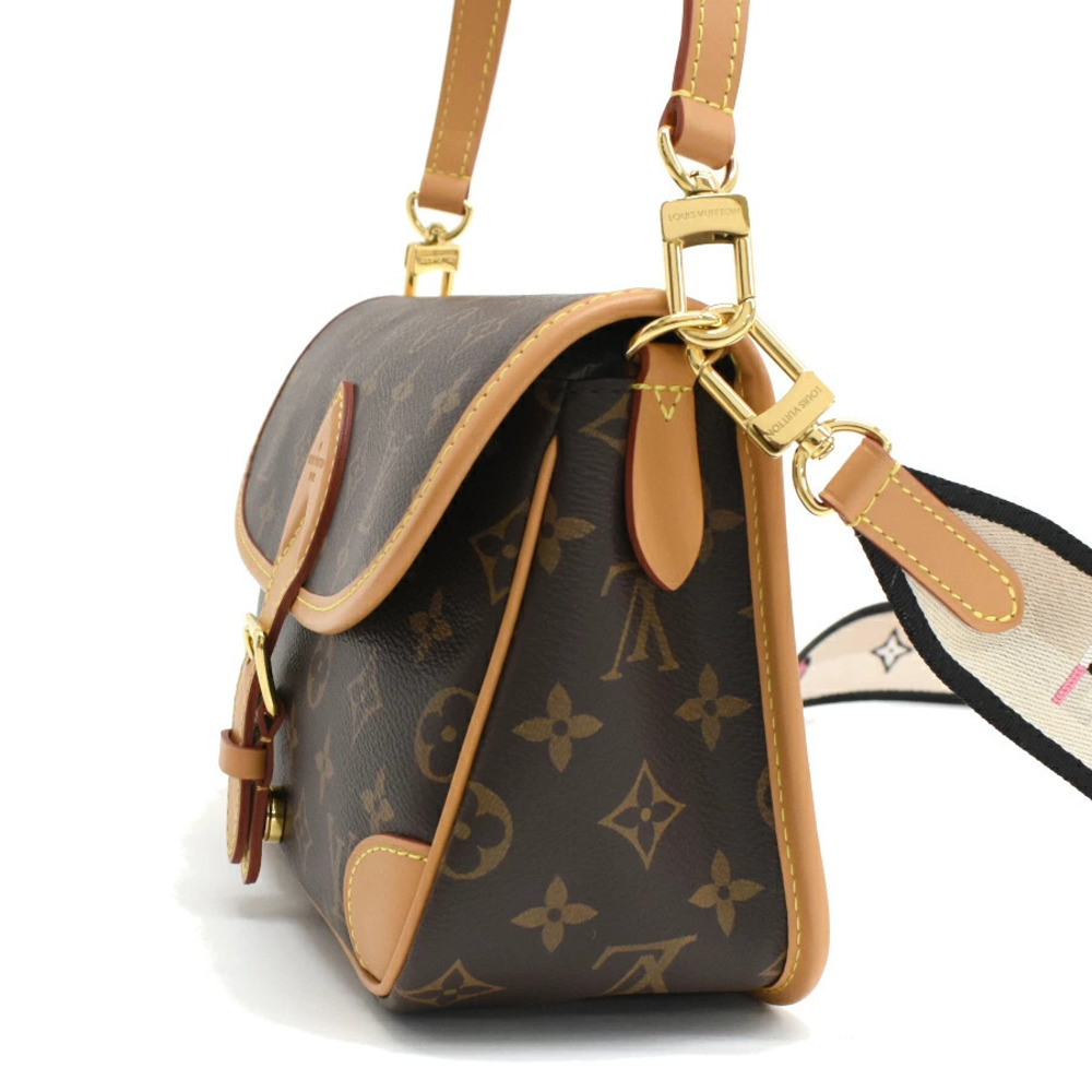 Louis Vuitton Shoulder Canvas Brown Leather Monogram Diane NM Bag